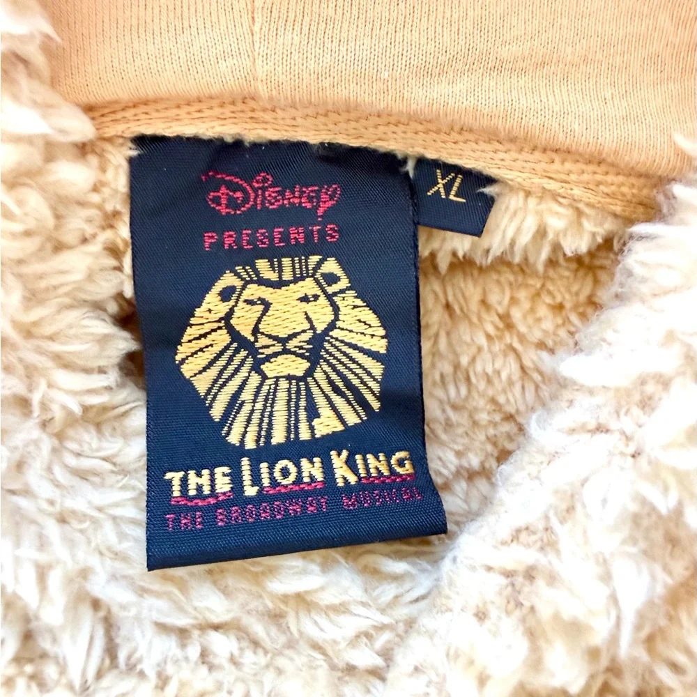 Disney Gold Lion King Fleece Hoodie for Kids Fits size 10-12 - Picture 7 of 7